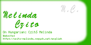 melinda czito business card