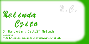 melinda czito business card